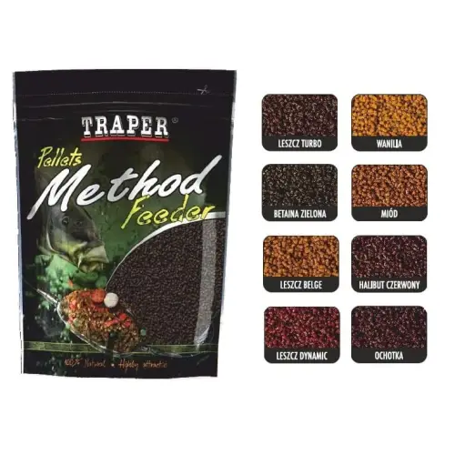 Traper Method Feeder Pellet 2mm 500 Halibut Red