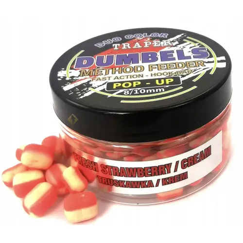 Traper Duo Color Pop Up 8-10mm 30g Truskawka krem
