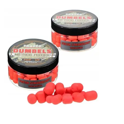 Traper MF Dumbels Pop Up 8-10mm 30g Truskawka