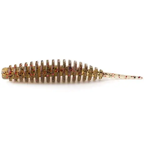 FishUP Tanta 3” (6pcs) #045 Green Pumpkin Red Blac