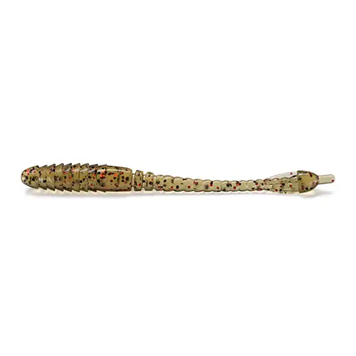 FISHUP ARW Worm 2” 12pcs #045 - Green Pumpkin/Red