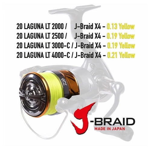 Kolowrotek Daiwa LAGUNA LT 2000 + JB4 0.13YL 20