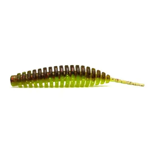 FishUP Tanta 3” 6pcs #203 Green Pumpkin Flo Chartr