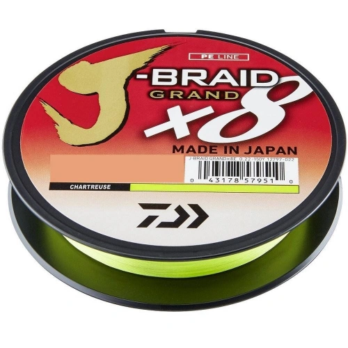 Daiwa J-Braid Grand X8E 0,06mm 5,0kg 135m Chartreu