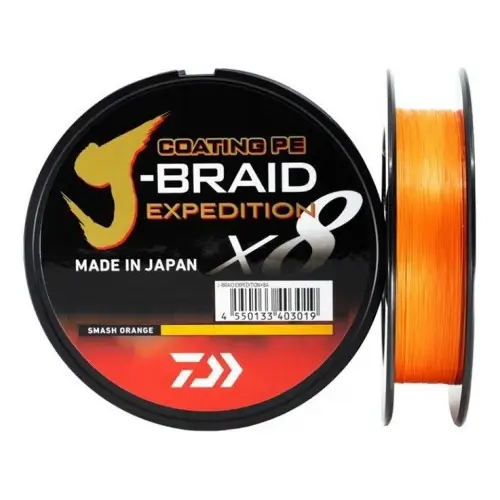 Daiwa J-Braid Expedition X8E 0.06mm 150m Orange