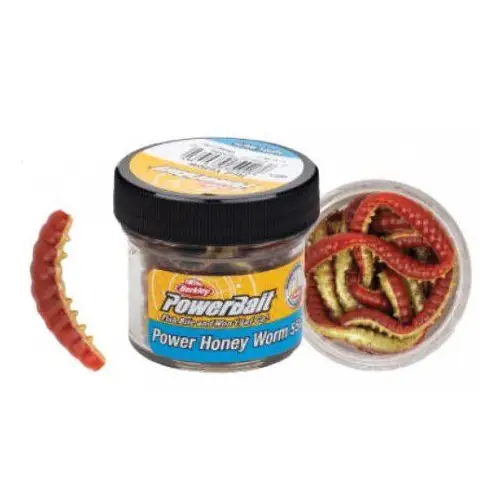 Berkley Power Bait Power Honey Worm 2,5cm, Red Yel