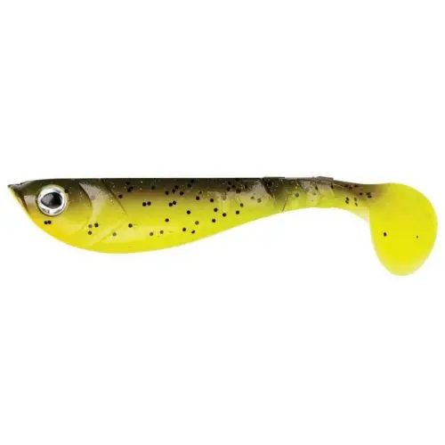 Berkley Pulse Shad 8cm Brown Chartreuse 1szt