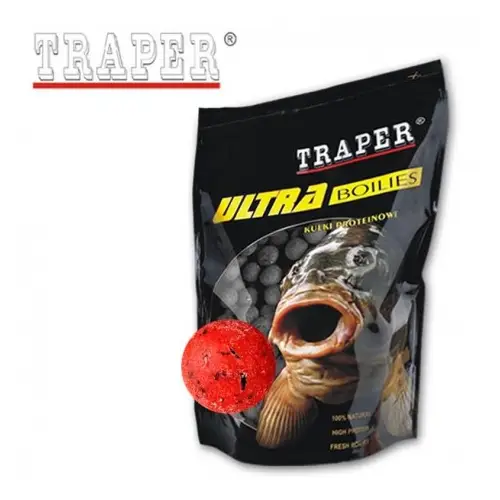 Traper Kulki 16mm 1kg Truskawka