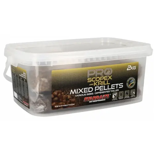 Starbaits Probiotic Scopex and Kryl Pellet Mix 2kg