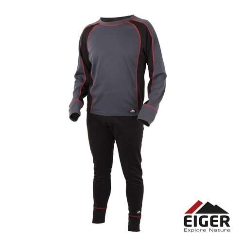 Eiger Active Underwear Set M Black/Grey