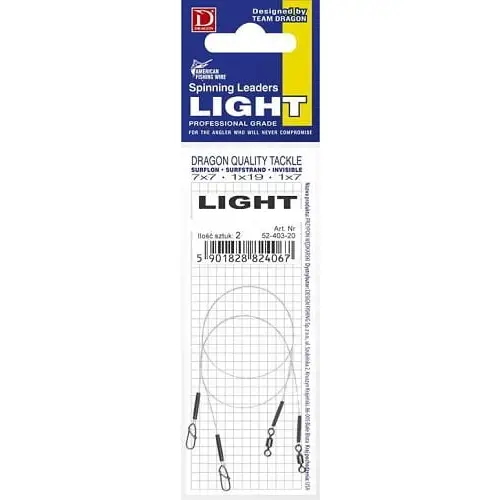 Dragon Przypon Light 7x7 Surflon 9kg 25cm 2szt