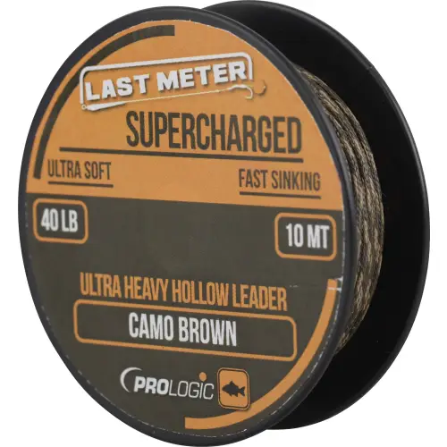 Prologic Supercharged Hollow Leader 10m 40lbs Camo