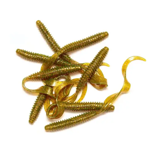 SG LB Rib Worm 90mm Motor Oil 10pcs