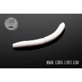 Libra Lures Fatty D Worm 65mm 10szt 001 White Kryl