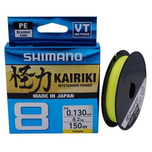 Shimano Kairiki 8 0,100mm 150m 6,5kg Yellow