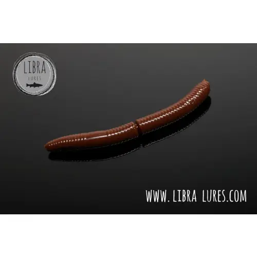 Libra Lures Fatty D Worm 65mm 10szt 038 Brown Ser