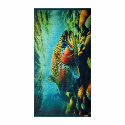 Zwoltex Ręcznik drukowany PSTRĄG GOTS 50x100cm