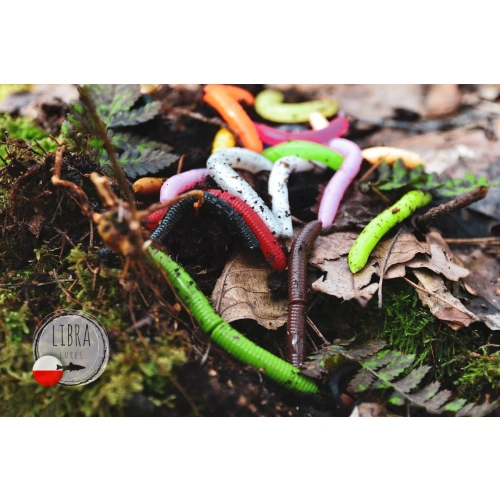 Libra Lures Fatty D Worm 65mm 10szt 038 Brown Kryl