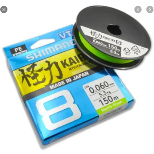 Shimano Kairiki 8 0,100mm 150m 6,5kg Mantis Green