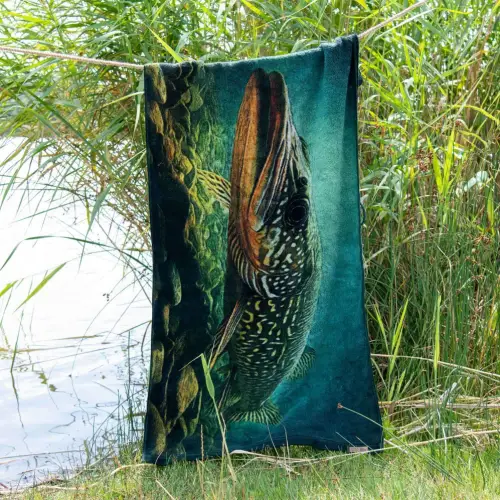 Zwoltex Ręcznik drukowany SZCZUPAK GOTS 50x100cm