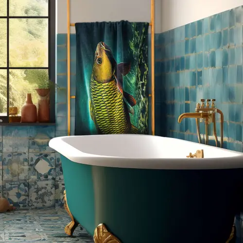 Zwoltex Ręcznik drukowany KARP GOTS 50x100cm