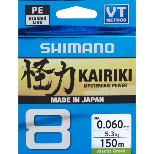 Shimano Kairiki 8 0,190mm 150m 12,0kg Mantis Green