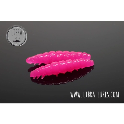 Libra Lures Larva 30mm 15szt 019 HOT PINK Kryl