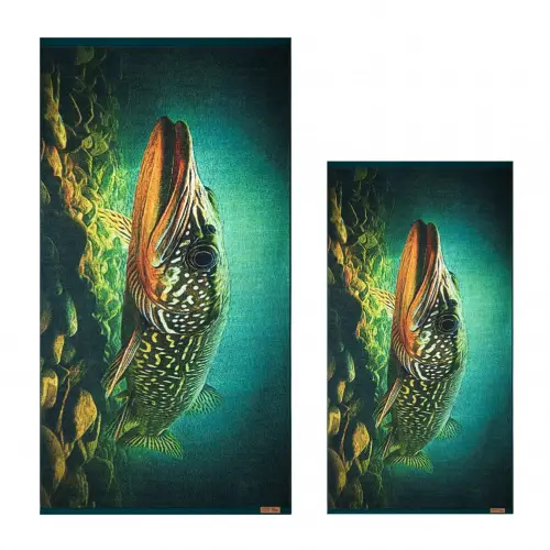 Zwoltex Ręcznik drukowany SZCZUPAK GOTS 50x100cm