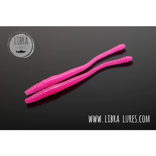 Libra Lures Dying Worm 80mm 12szt 019 Hot Pink Kry