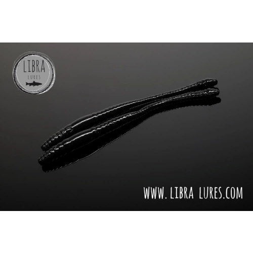 Libra Lures Dying Worm 70mm 15szt 040 Black Ser