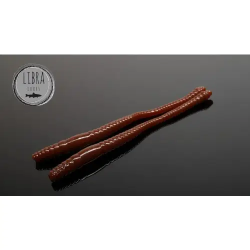 Libra Lures Dying Worm 80mm 12szt 038 Brown Kryl