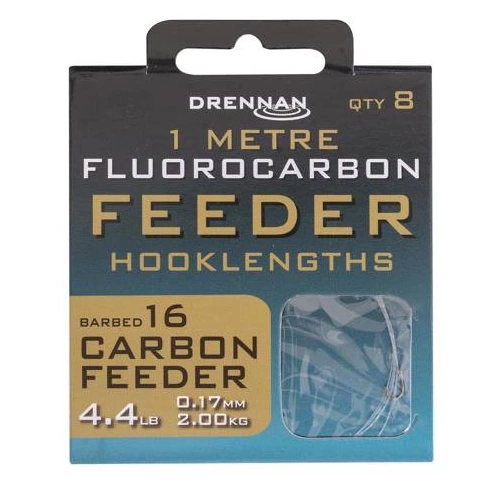 Drennan Przypon Carbon Feeder 14, 0,19mm 8szt 1m