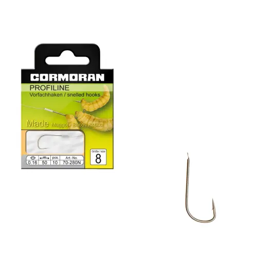 Cormoran Haczyki z przyponem maggot 12/0,14mm