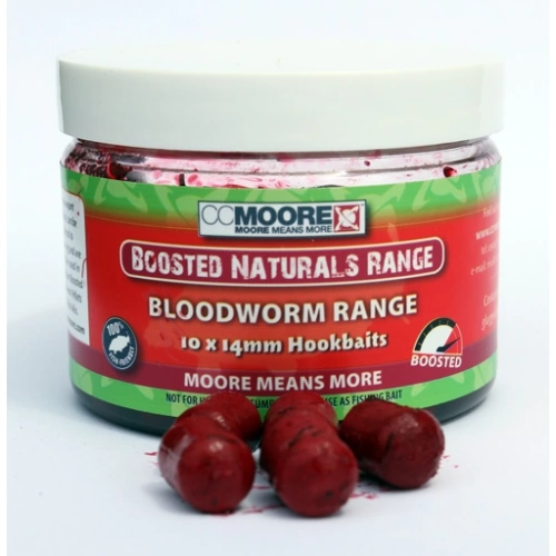 CC MOORE Boosted Bloodworm Hookbaits 10x14mm (50)