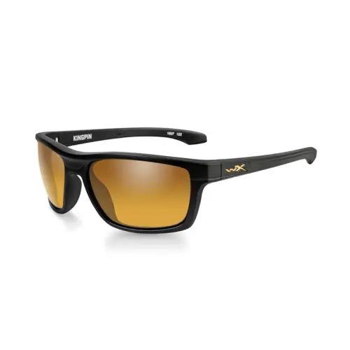 Wiley X KINGPIN Pol Amber Gold Mirror Matte Black