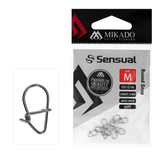 Mikado AGRAFKA ROUND SNAP M 10szt