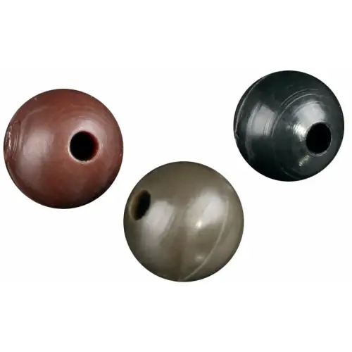 MIĘKKI KORALIK SILIKONOWY 6 mm CZARNY 25szt