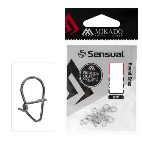 Mikado AGRAFKA ROUND SNAP rozm S 10szt