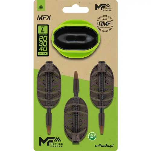 Mikado METHOD FEEDER MFX Q.M.F SET L 20+30+40g+Fo