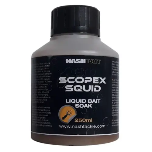 Nash SCOPEX SQUID LIQUID BAIT SOAK 250ml
