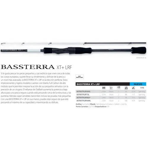 Wedka Shimano Bassterra XT+ LRF 2,44m 3-15g 2sek