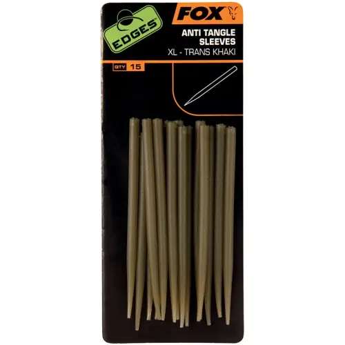 Fox Edges Anti-tangle Sleeve XL - trans khaki x 15