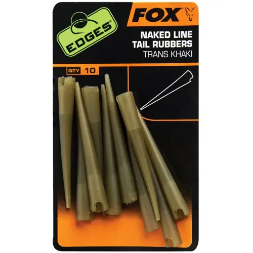Fox Edges Naked Line Tail Rubbers x 10pc