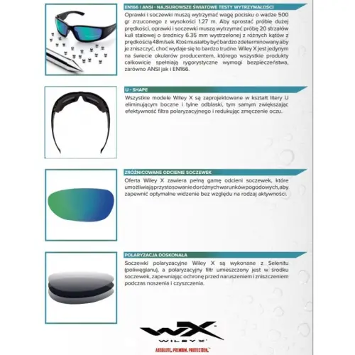 Wiley X BOSS Polarized Amber Gold Mirror KRYPTEX