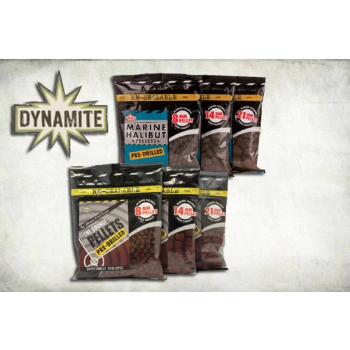 Dynamite Baits Source Pellets -8mm PreDrilled 350g