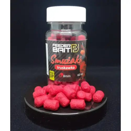 Feeder Bait - Smużaki Truskawka-strawberry 7/10mm