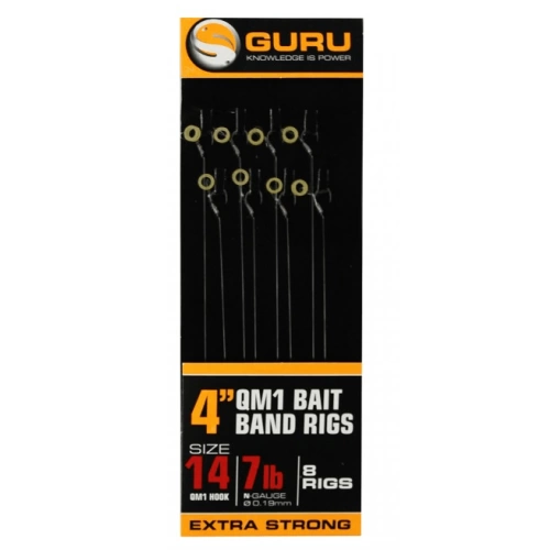 Guru Bait Bands 4" Size 14 QM1 x 8 (0.19mm)