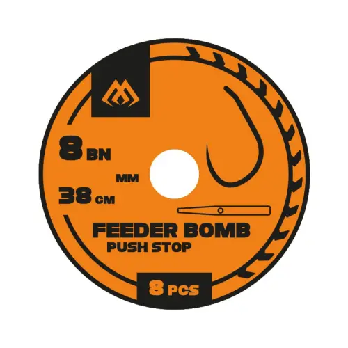 Mikado FEEDER BOMB PUSH STOP nr8 0.23mm 38cm 8szt
