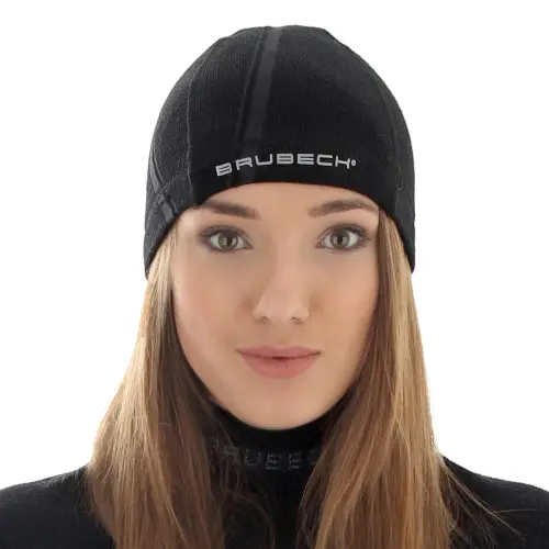 Brubeck Czapka wełniana unisex czarny S/M