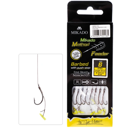 Mikado PRZYPON Z PUSH STOPEM nr 4/0.16mm/10cm